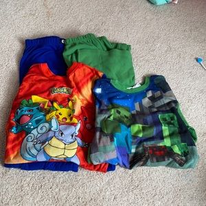 Pokémon and Mine Craft Boys’ Pajama Sets